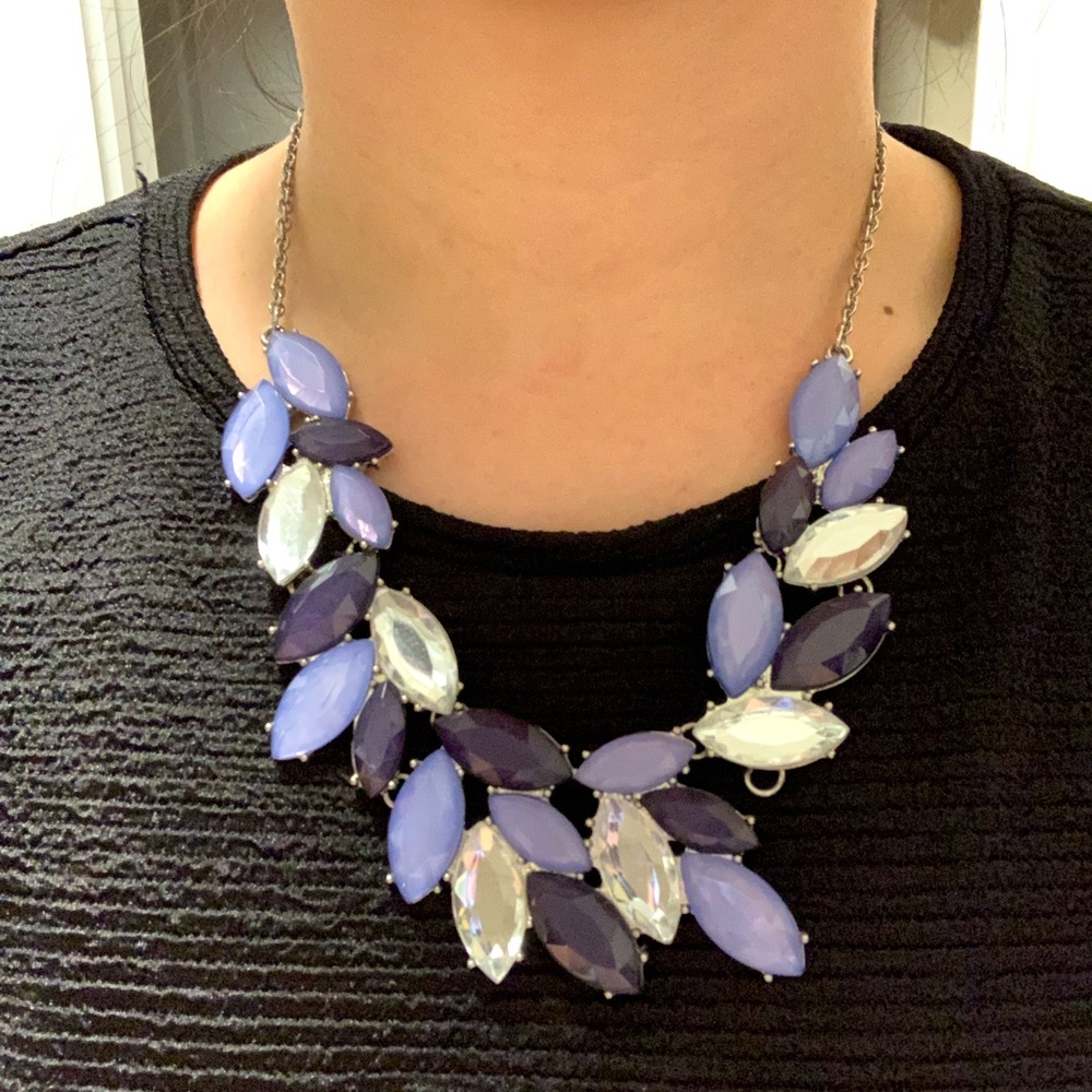 Blue statement necklace